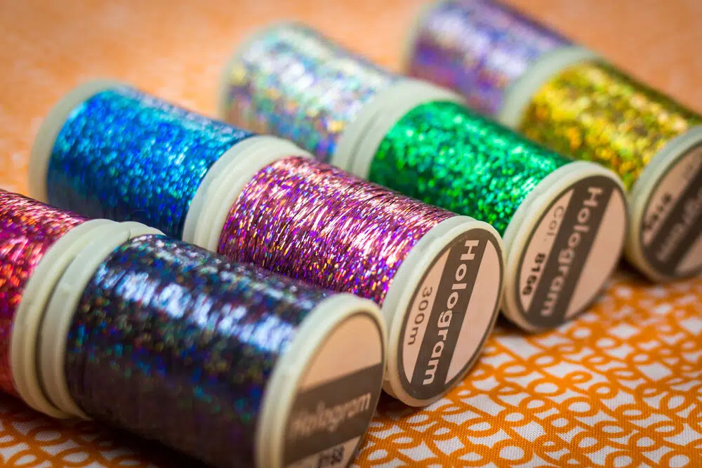 Hologram Slitted Polyester Thread