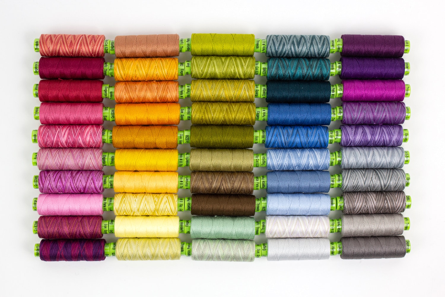 Clambake #25 WonderFil Specialty Threads Sue Spargo Eleganza 2-ply #5 Perle Cotton Variegated 
