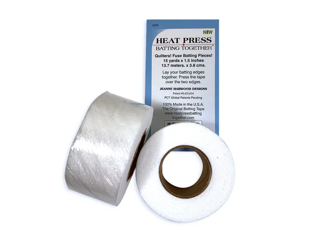 Heat Press Batting Tape 1 1/2" Wide~2 pack~With Free project booklet - Image 2