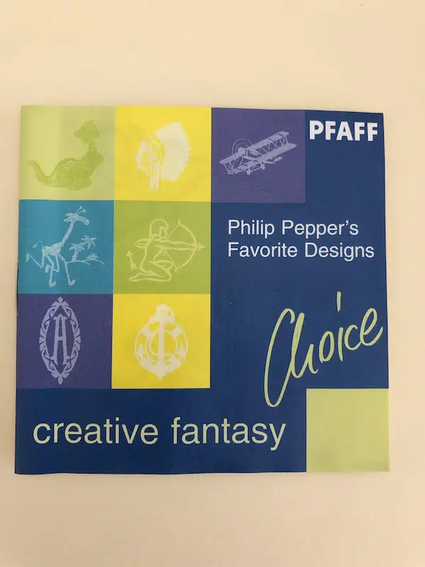 Pfaff Creative Card ~Phillip Pepper's Favorite Designs